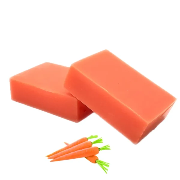 OEM /ODM Natural Herbal Facial Cleaning Moisturizing Whitening Carrot Handmade Soap