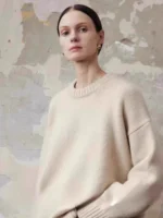 European goods high-end 100 pure cashmere sweater female autumn and winter new loose thick soft waxy senior feeling - Image 2