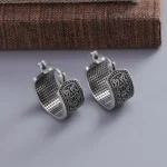 VENTFILLE 925 Sterling Silver Earrings For Women Trendy Simple Retro Flower Earring Jewelry Prevent Allergy Party Accessories - Image 2