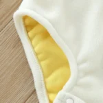 Infant Boys Girls Cosplay Cute Chicken Costume Winter Warm Hooded Jumpsuit Toddler Fleece Long Sleeve Rompers Bodysuits Clothes - Image 4
