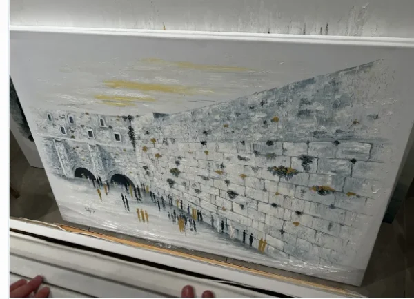 Custom pictures Prayer on the Wall of jewish paintings High Quality Handmade Oil Painting On Canvas For Home Decor living room