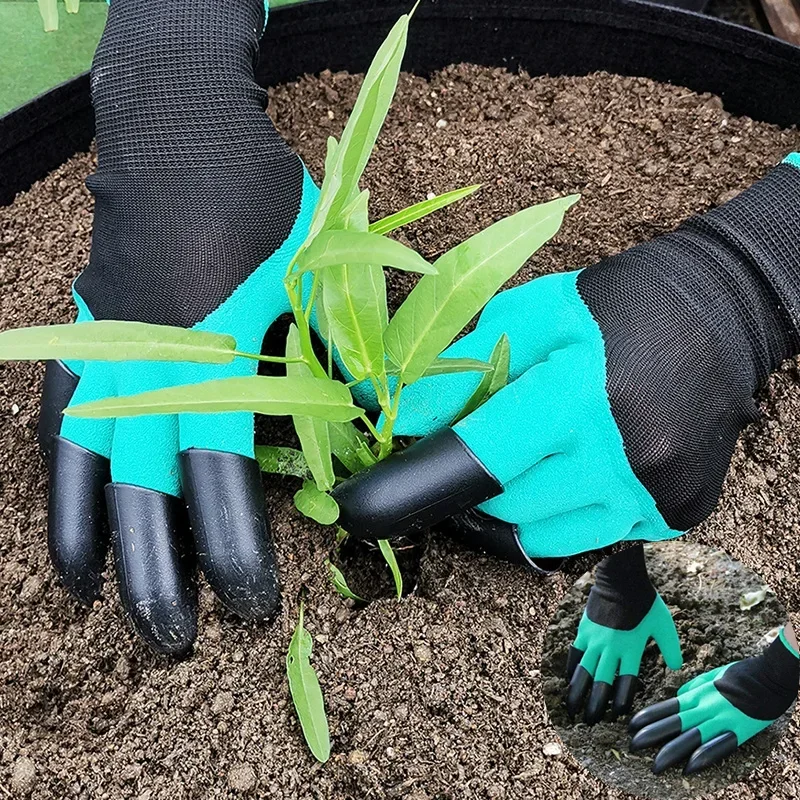 kf-Se17e39166ee747569678019398cb57f05 Claw Gardening Gloves for Planting Digging Stab Resistant Protective Latex Gloves for Vegetable Flower Garden Work Protective - Image 1