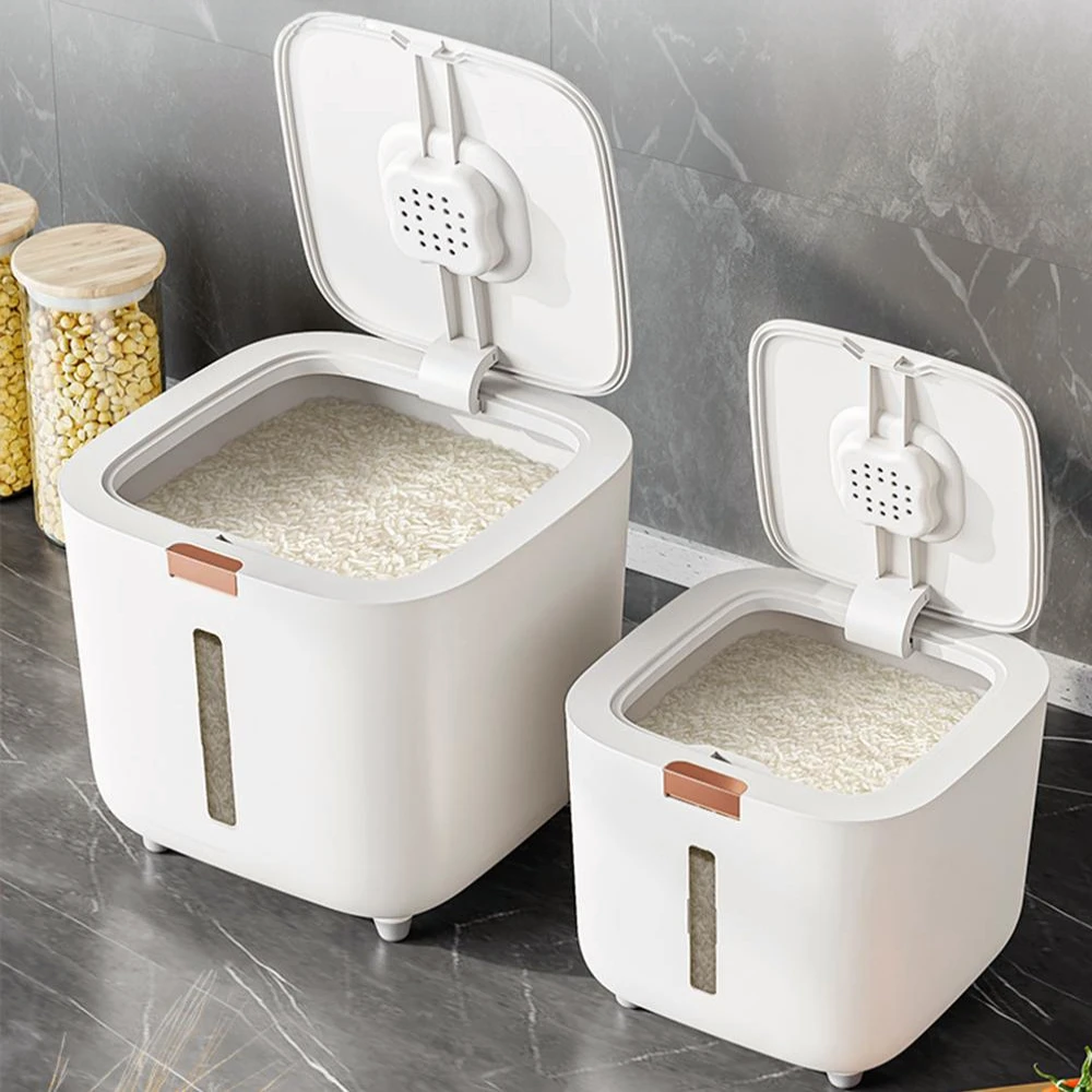 kf-Sf781aeb0e01a4514a634cf83dc4979c5l.webp Insect Proof Moisture Proof Rice Box Grain Sealed Jar Kitchen Container 5/10KG Storage Kitchen Container Storage Box with Lid - Image 1