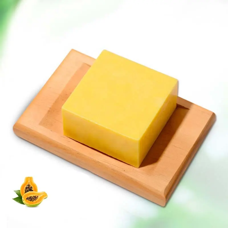private-label-oem-plant-natural-bath-bar.webp oem plant natural bath bar soap whitening soap antiseptic hydration papaya soap for hand face body washing - Image 1