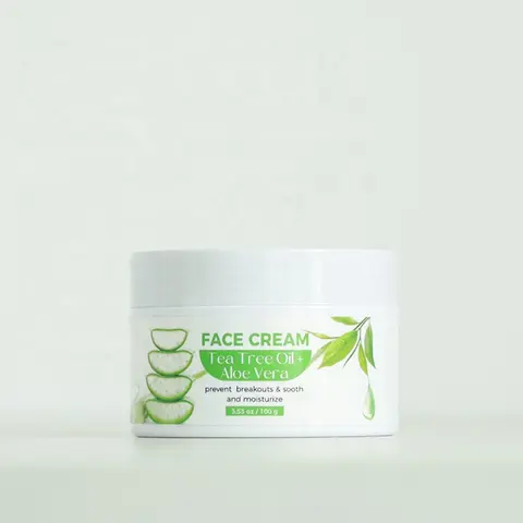 skincare-tea-tree-aloe-vera-face-cream.jpg_480x480.webp skincare tea tree &aloe vera face cream natural Anti-acne Moisturizing beauty skincare tools herbal face cream - Image 1