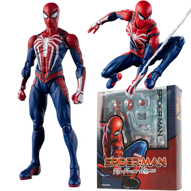 kf-S36f5629c04d94f2b9000447697499ce82 SHFiguarts Spider Man Figuarts PS4 Game Version SHF Peter Parker Simple style Heroic action Action Figure Model Toys Gift - Image 1