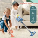 Kids Simulation Electric Vacuum Cleaner Cleaning Set for Toddlers Role Play Housekeeping Educational Toys Girl Boy Gifts - Image 2